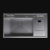 Inox 86x49 Tek Göz Çöp Kovalı Paslanmaz Çelik Eviye