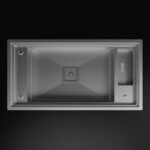 Inox 82x43 Tek Göz Yıkama Bölümlü Paslanmaz Çelik Eviye