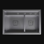 Inox 72x47 Çift Göz Paslanmaz Çelik Eviye