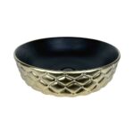 Kapitone 42 cm Gold Countertop Vessel Basin