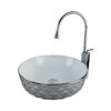 Kapitone 42 cm Silver White Countertop Vessel Basin