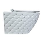 Kapitone Dot White Gold Rimless Wall-Hung Toilet