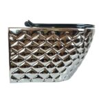 Kapitone Dot Silver Rimless Wall-Hung Toilet