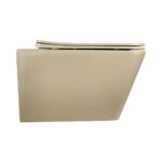 Matte Cappucino Rimless Wall-Hung Toilet