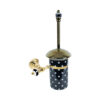 Puantiye Black Mounted Toilet Brush Holder