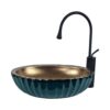 Green Bronze Countertop Vessel Basin
