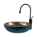 Green Bronze Countertop Vessel Basin