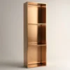 30x90 cm Gömme Paslanmaz Çelik Niş Ledli Rose Gold