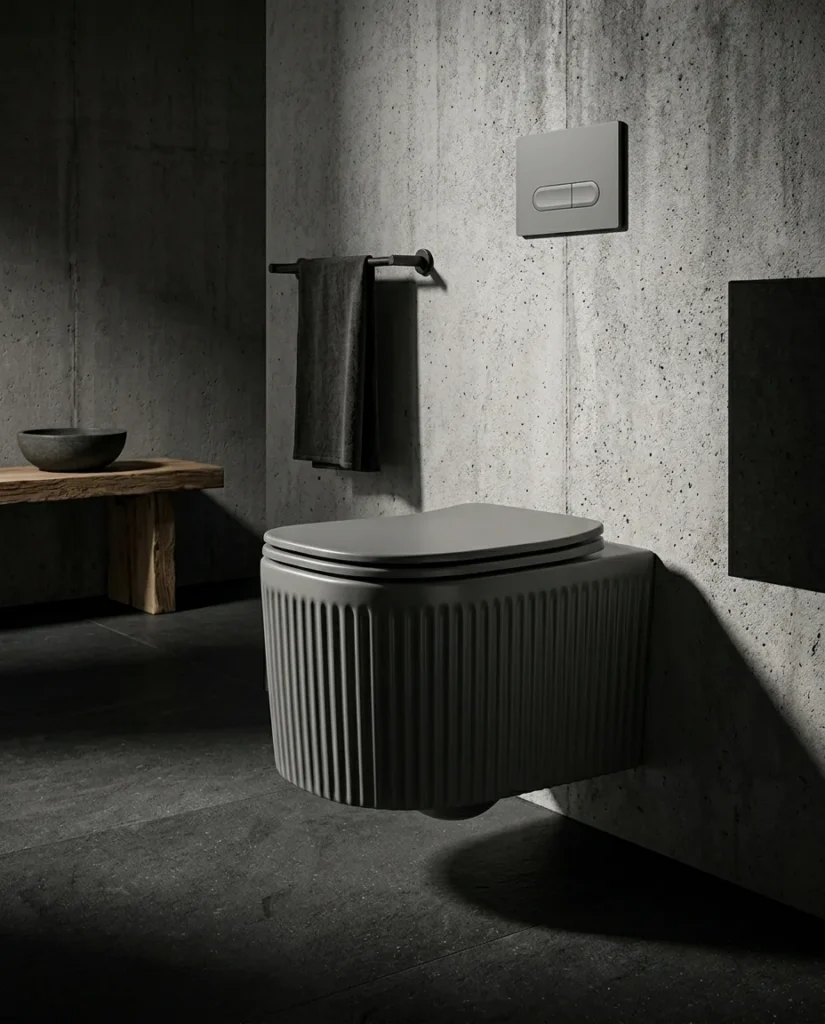 Stripo Kanalsız Asma Klozet Mat Gri