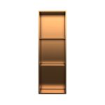 30x90 cm Gömme Paslanmaz Çelik Niş Ledli Rose Gold