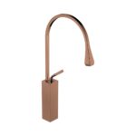 Kare Minimal Rose Gold Çanak Lavabo Bataryası