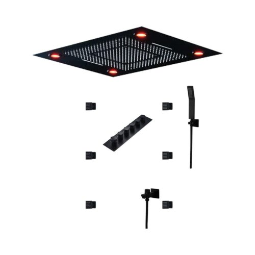 Himalaya Ceiling Buit-in Rain Shower Set Rose Gold