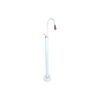 Minimal Beyaz Altın Yerden Lavabo Bataryası