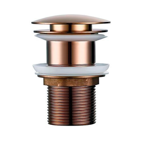 Unslotted Mat Rose Gold Pop-Up Basin Waste