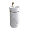 Elysia Beyaz Altın Monoblok Lavabo