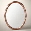60×80 Oval Rose Gold Ayna