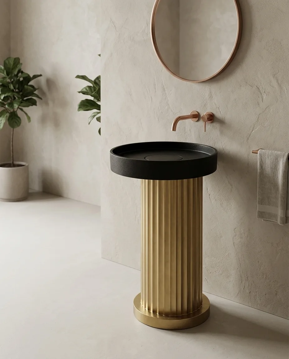 Antique Altın Monoblok Lavabo