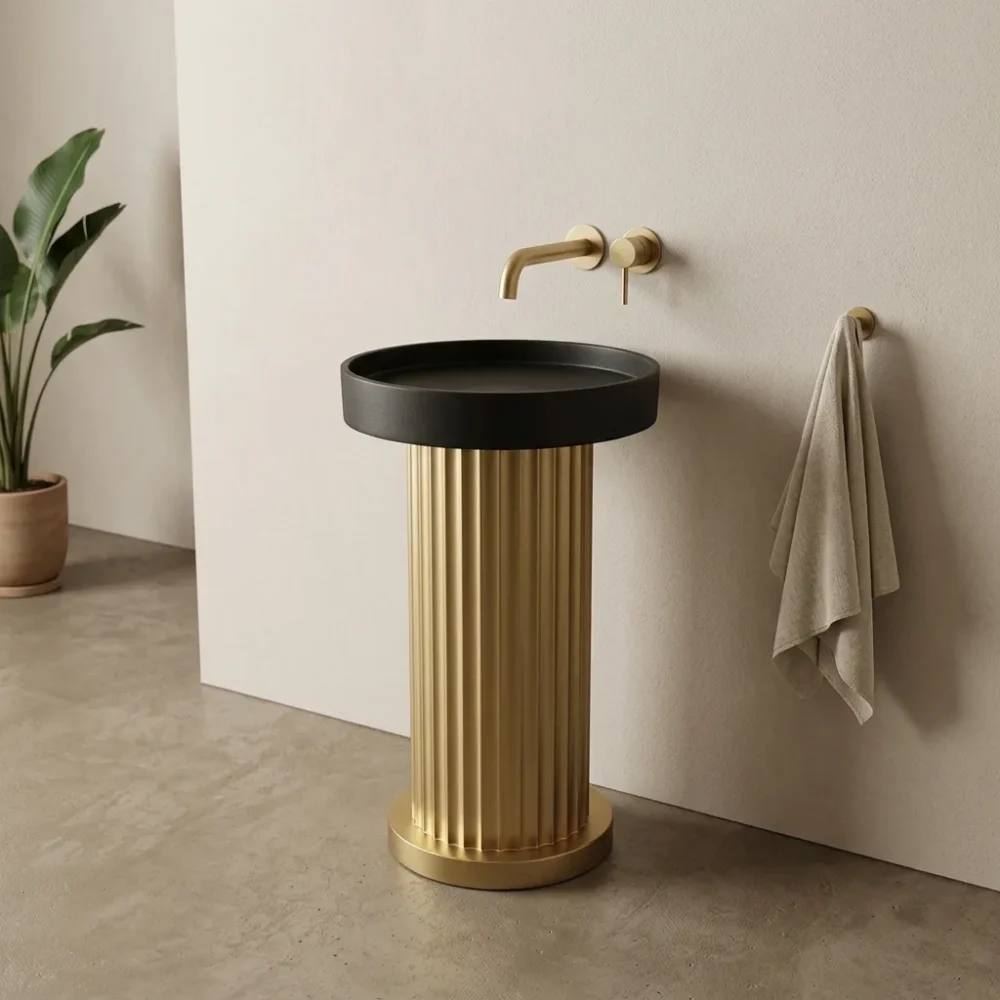 Antique Altın Monoblok Lavabo