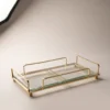 Crystal Altın Set Üstü Aksesuar Tepsisi