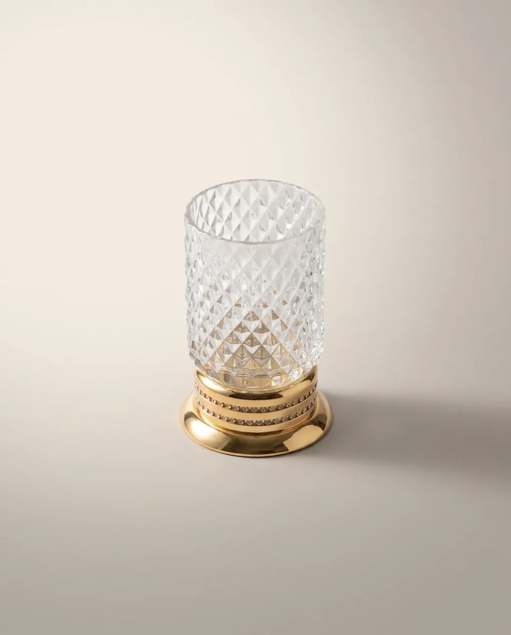 Crystal Altın Set Üstü Diş Fırçalık