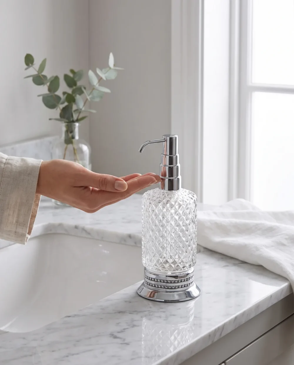 Crystal Krom Sıvı Sabunluk