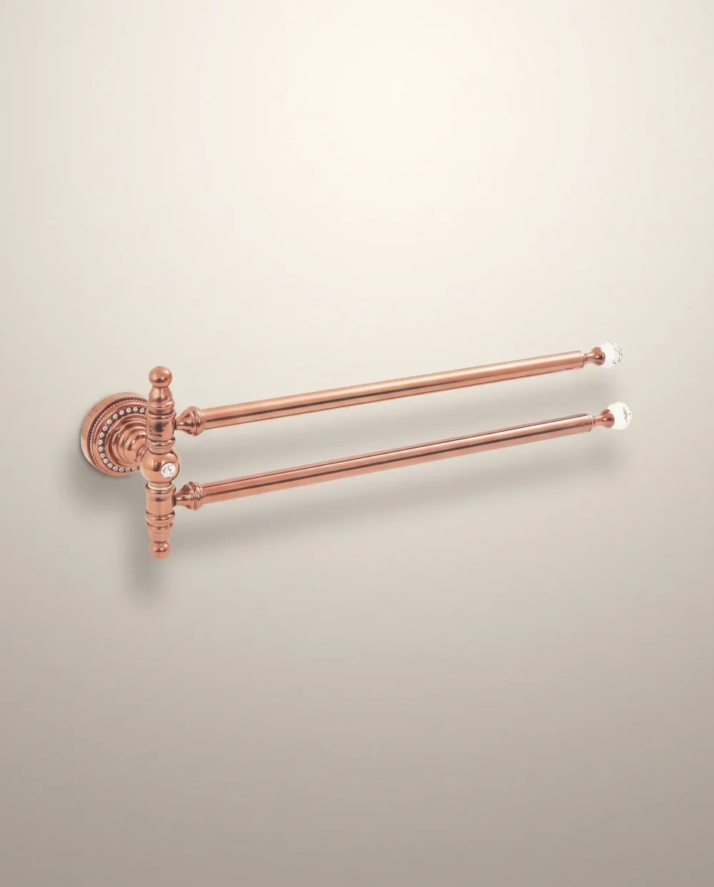 Crystal Rose Gold İkili Havlu Bar 60cm