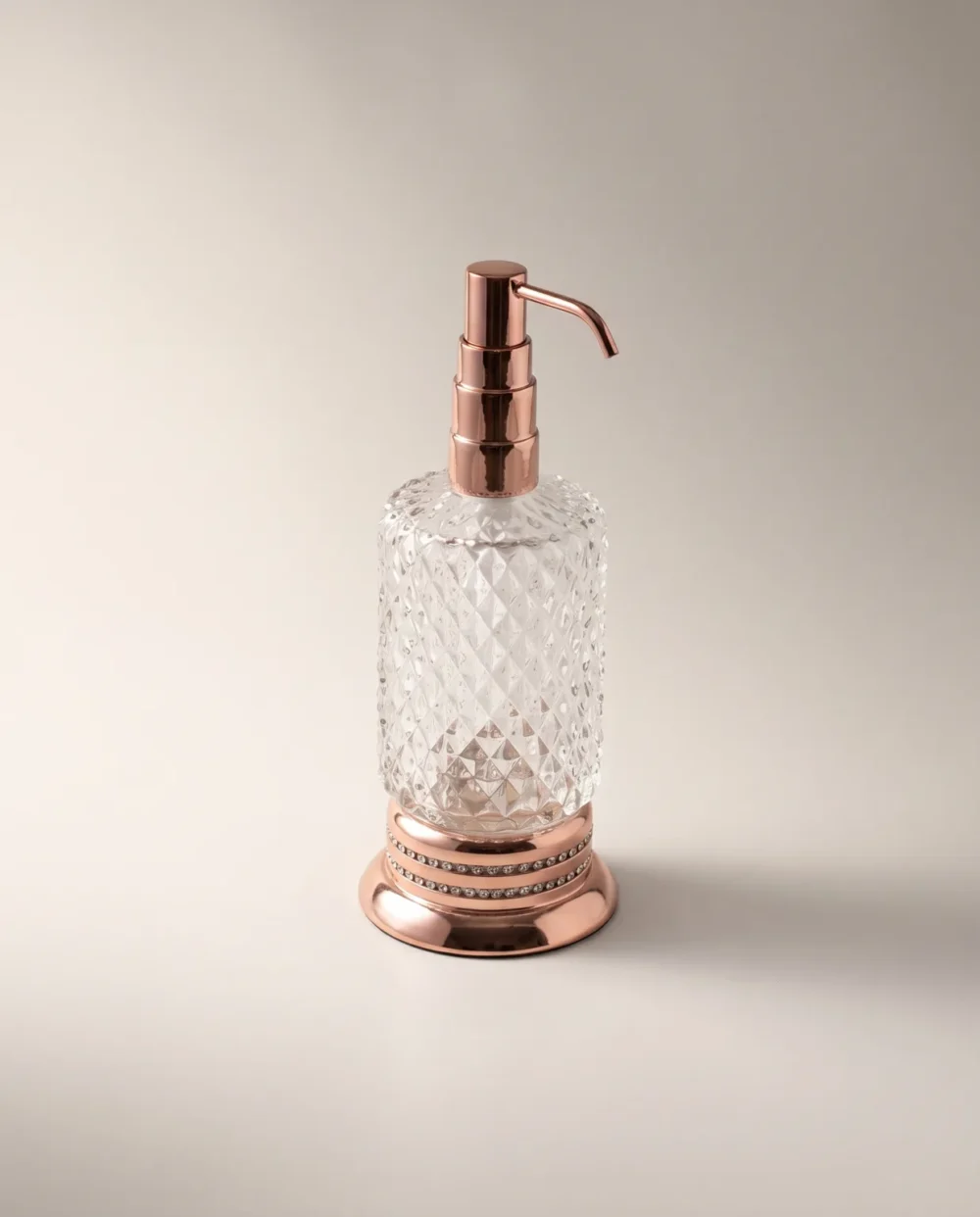 Crystal Rose Gold Setüstü Sıvı Sabunluk