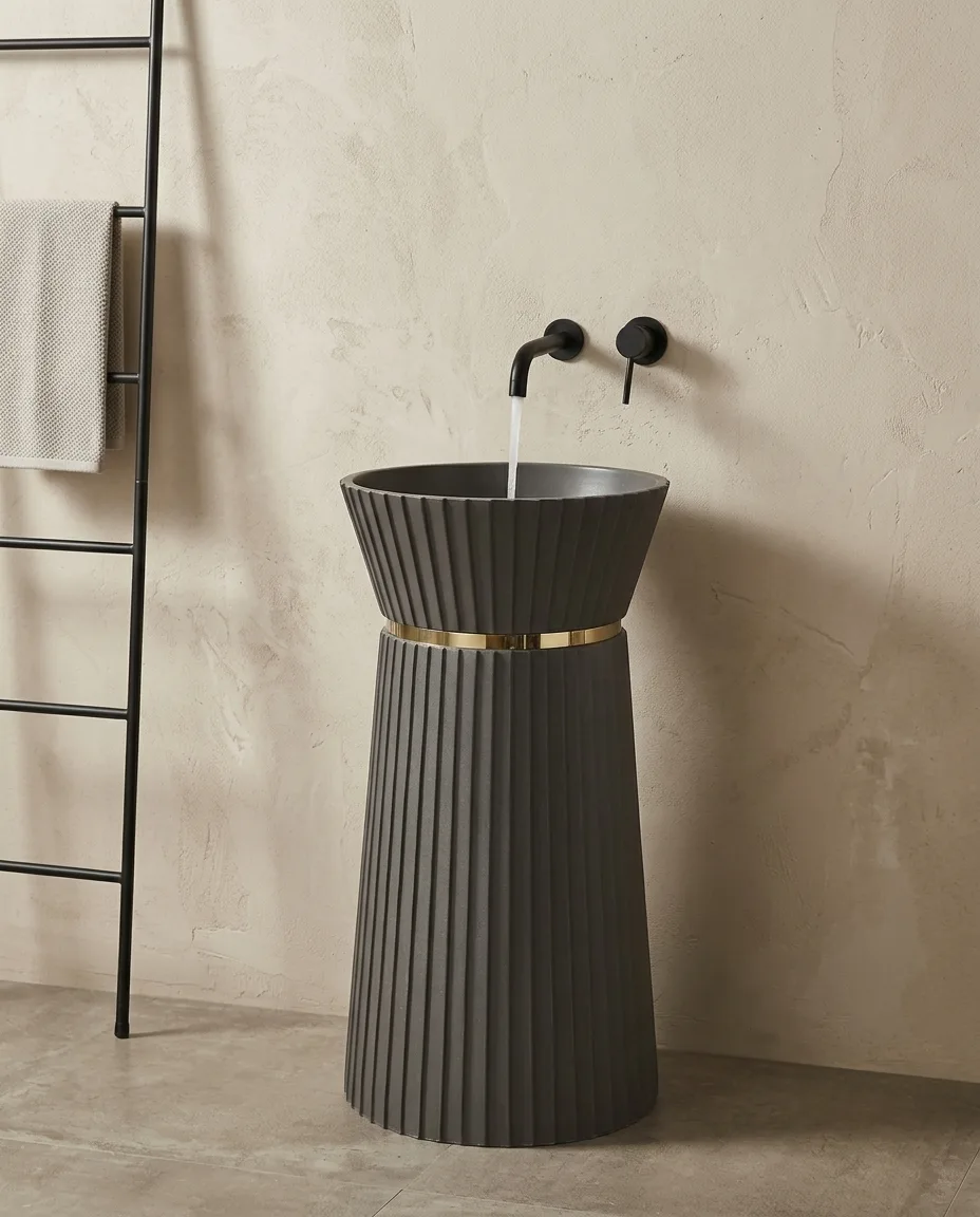 Glory Antrasit Monoblok Lavabo