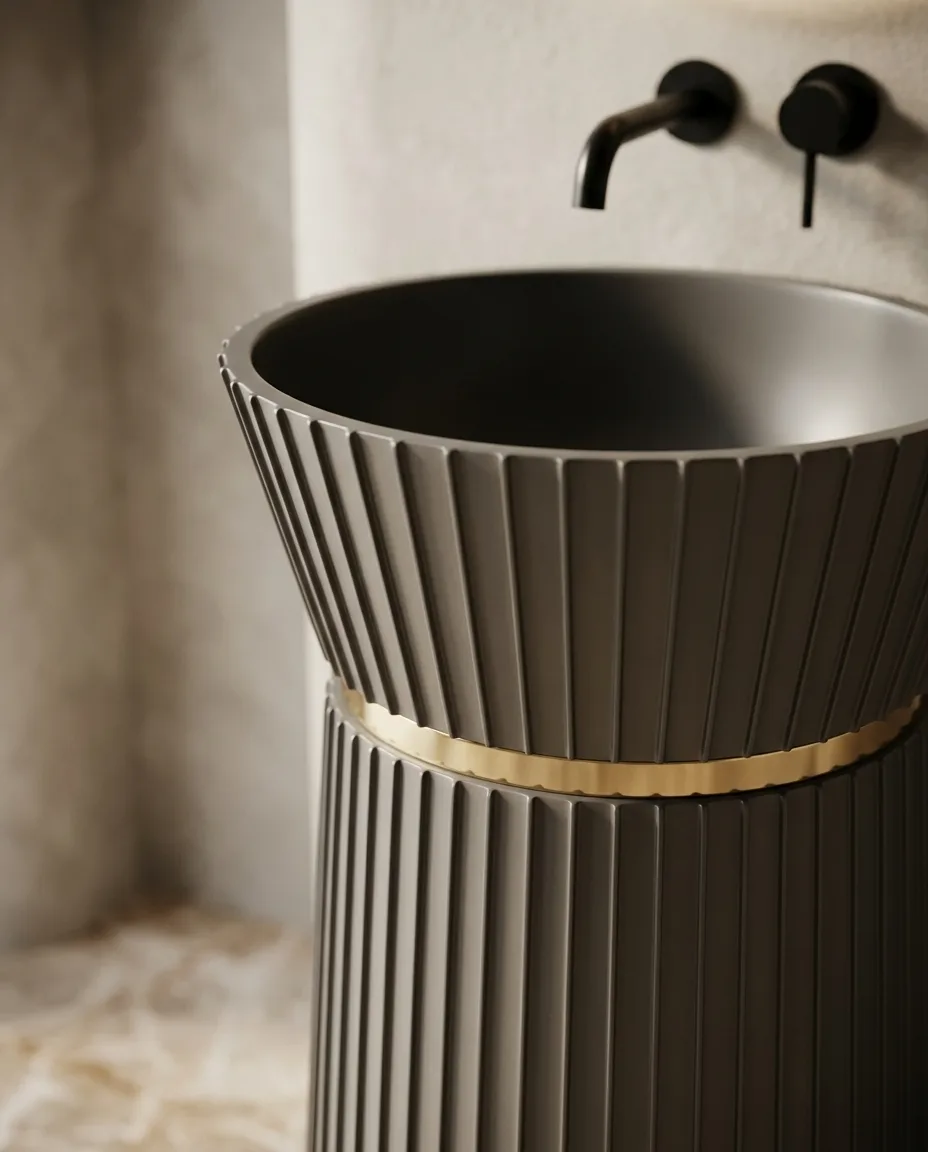Glory Antrasit Monoblok Lavabo