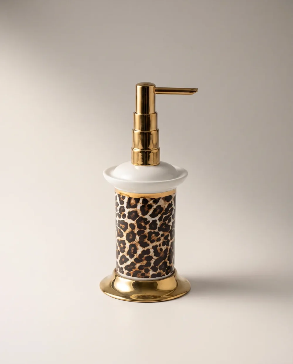 Leopar Altın Sıvı Sabunluk