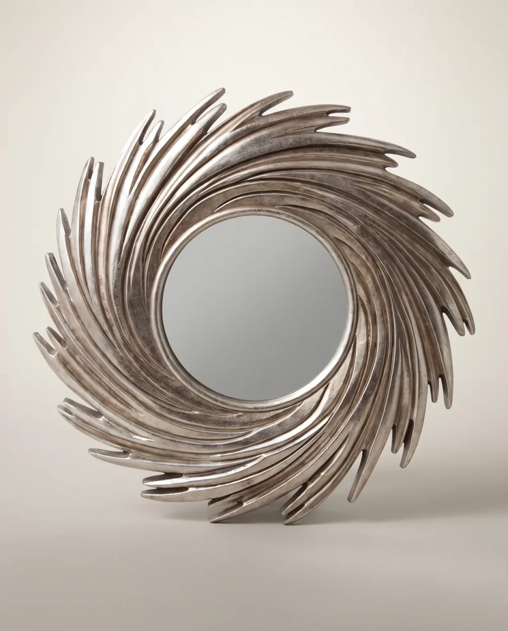 Lion 60 cm Gümüş Ayna