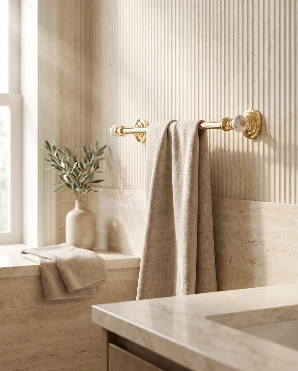 Marble Altın 40 cm Havluluk