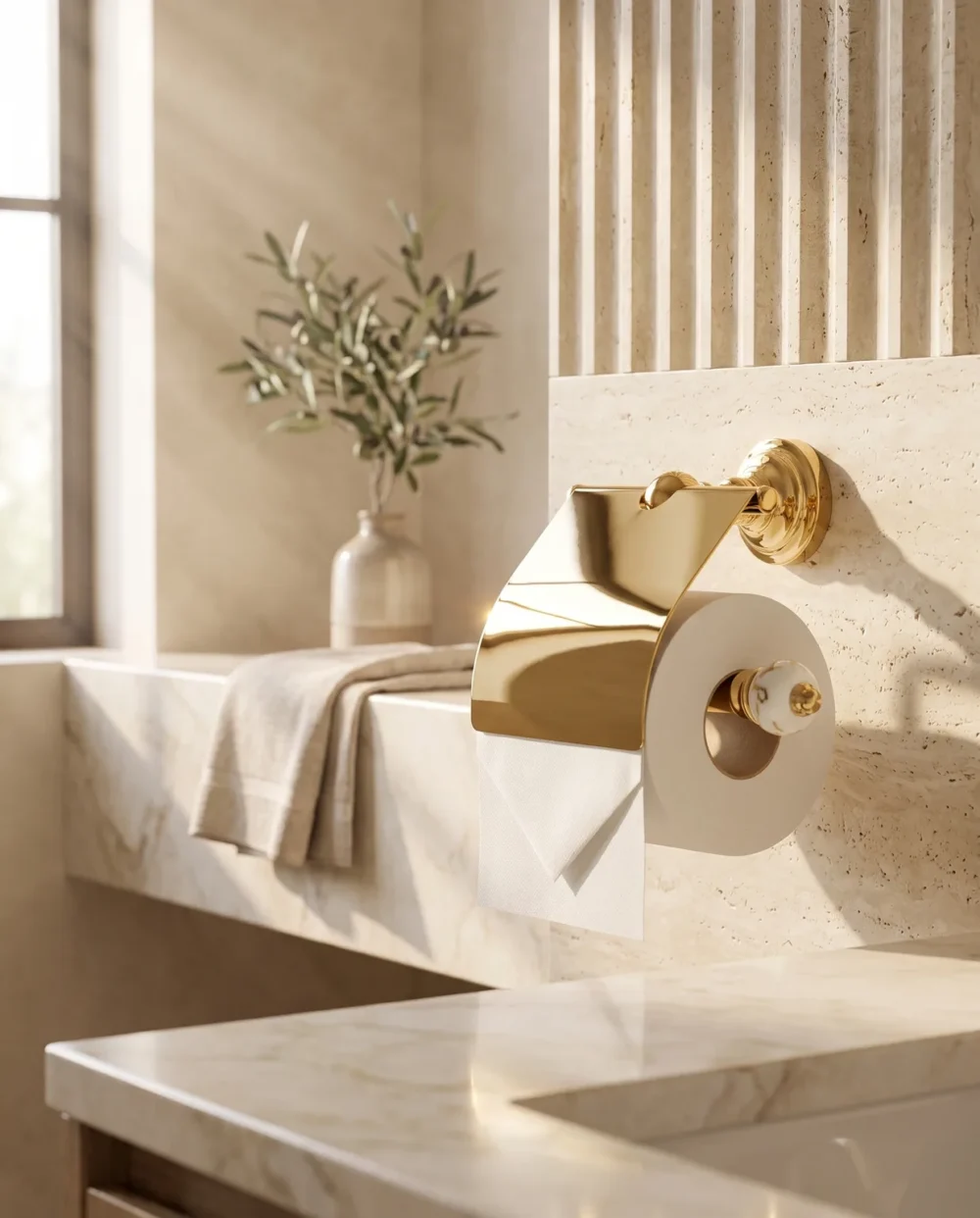 Marble Altın Kapaklı Kağıtlık