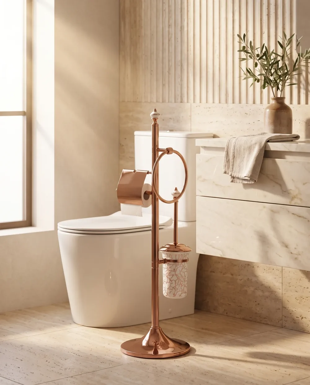 Marble Bronz 3’lü Ayaklı Set