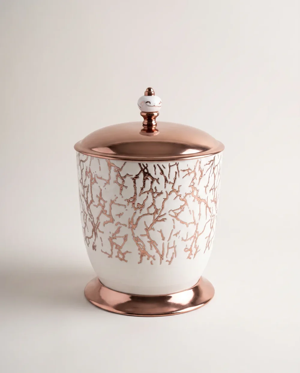 Marble Bronz Çöp Kovası