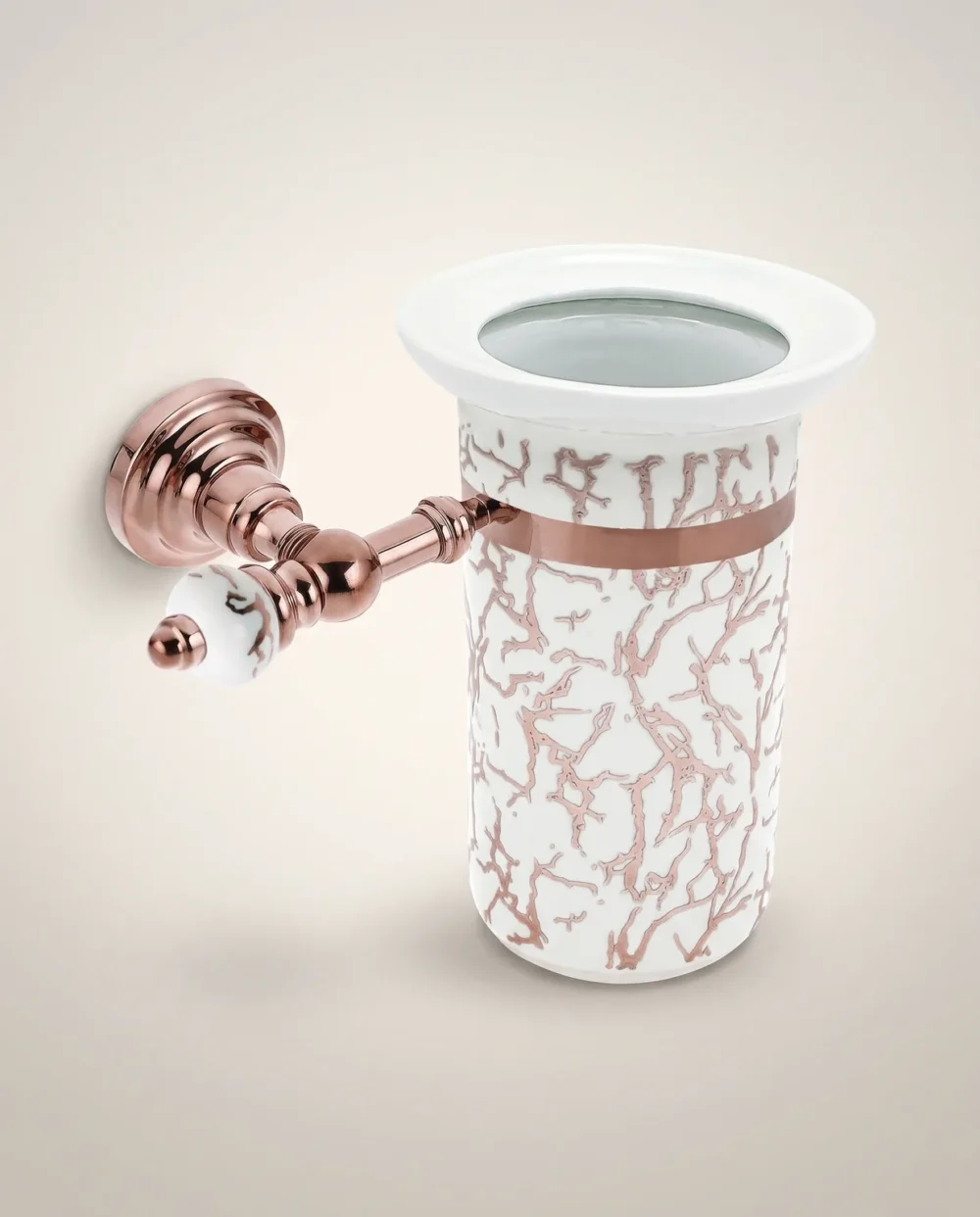 Marble Bronz Montajlı Diş Fırçalık