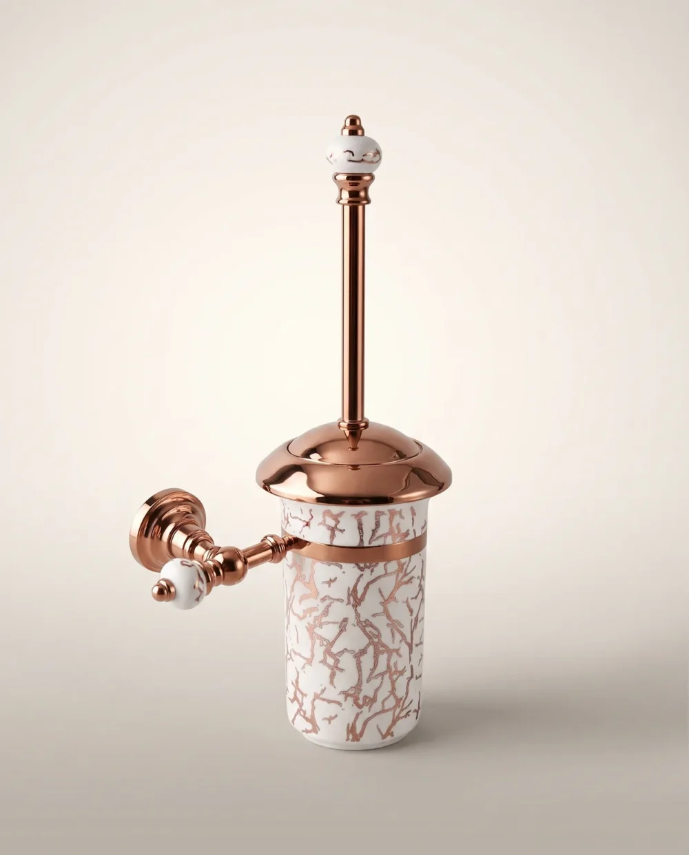 Marble Bronz Montajlı Klozet Fırçalık