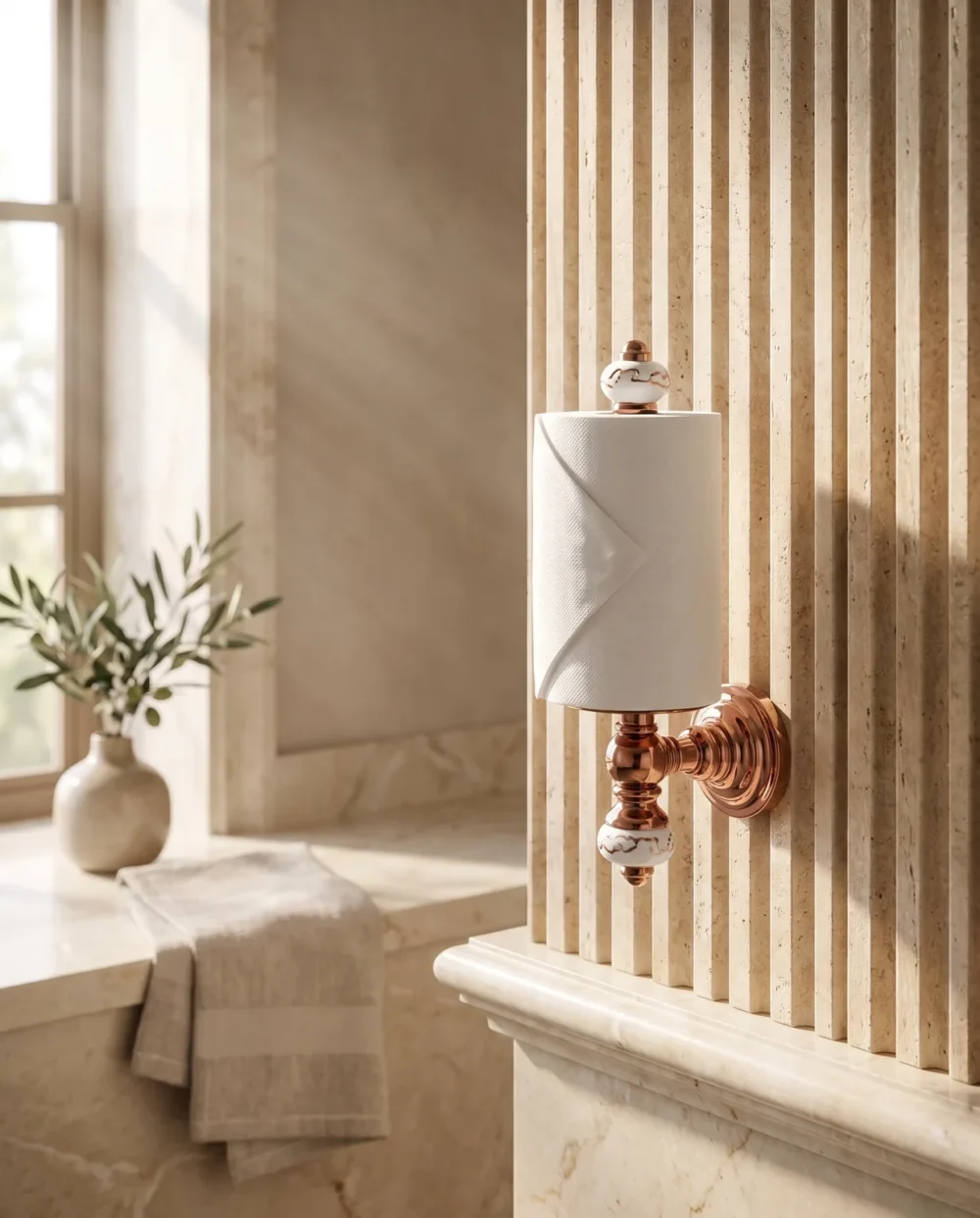 Marble Bronz Yedek Kağıtlık