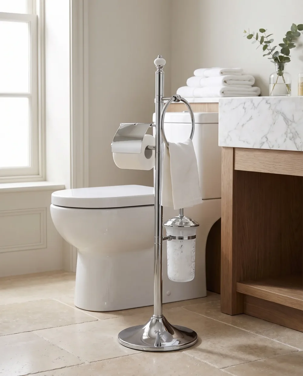 Marble Krom 3’lü Ayaklı Set