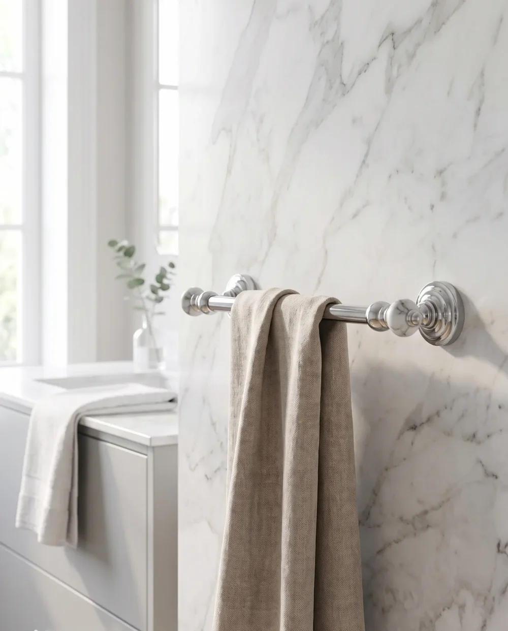 Marble Krom 40 cm Havluluk