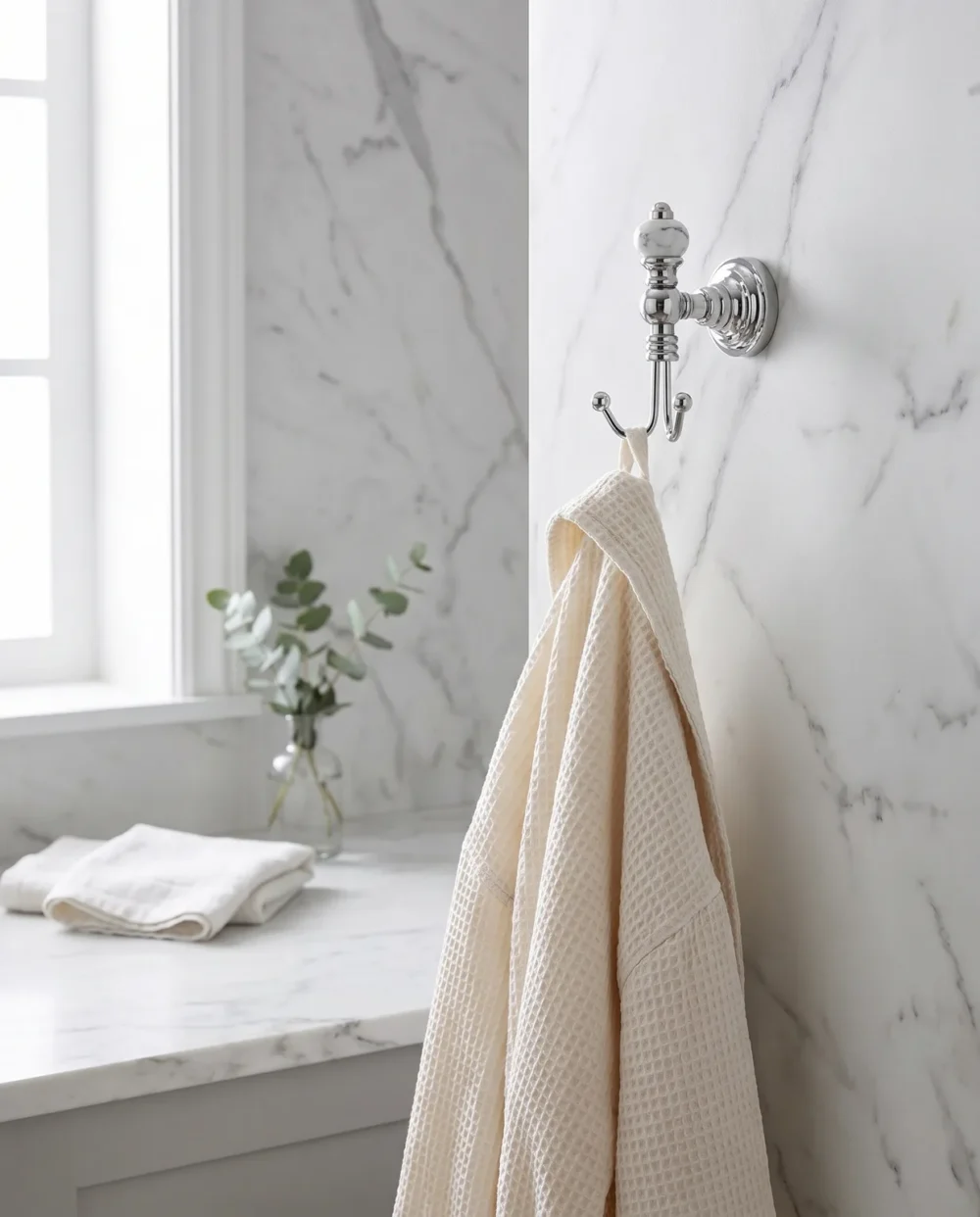 Marble Krom İkili Askılık