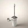 Marble Krom Montajlı Klozet Fırçalık