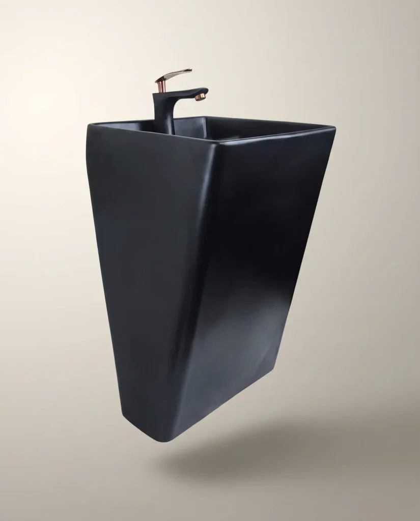 Mat Siyah Asma Monoblok Lavabo