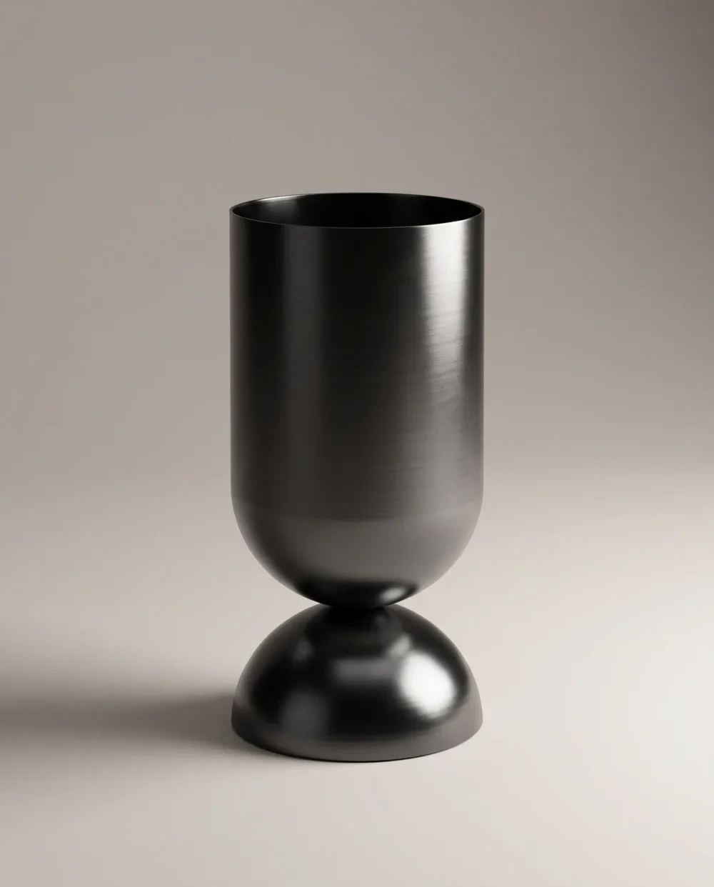Petite Siyah Paslanmaz Monoblok Lavabo