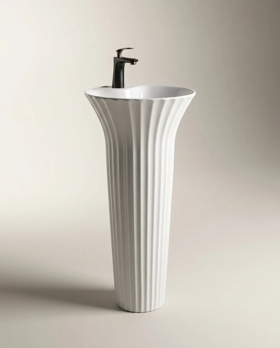 Bright Beyaz Monoblok Lavabo