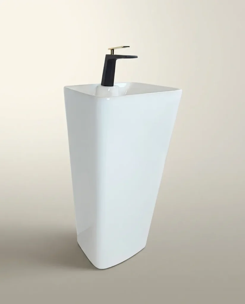 Pearl Beyaz Monoblok Lavabo