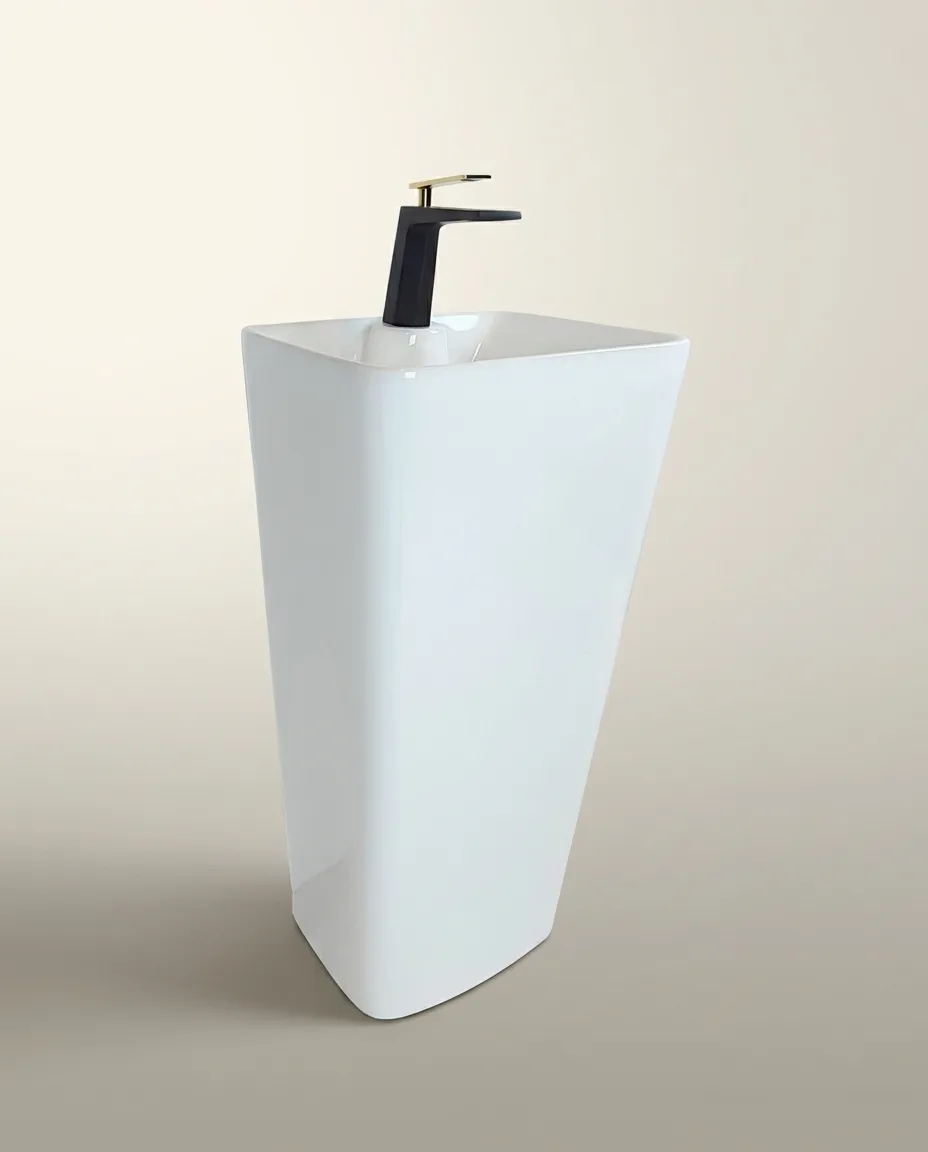 Pearl Beyaz Monoblok Lavabo