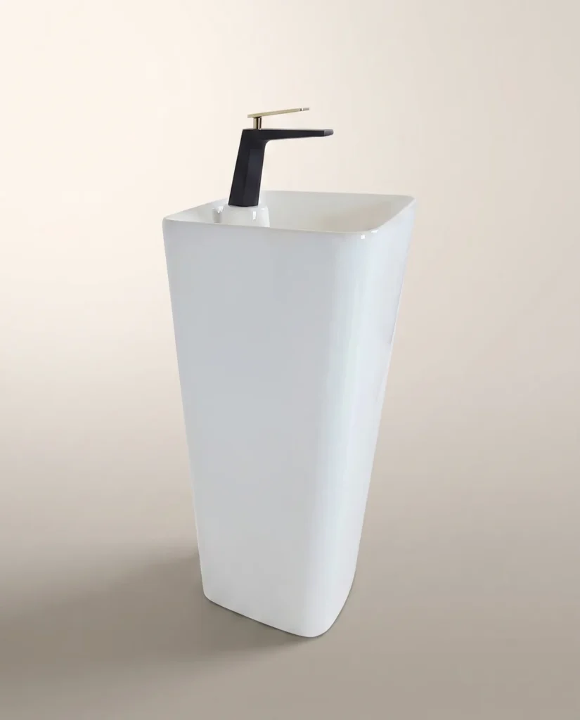 Pearl Beyaz Monoblok Lavabo