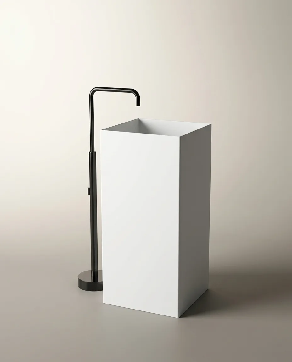 Quadra Beyaz Monoblok Lavabo