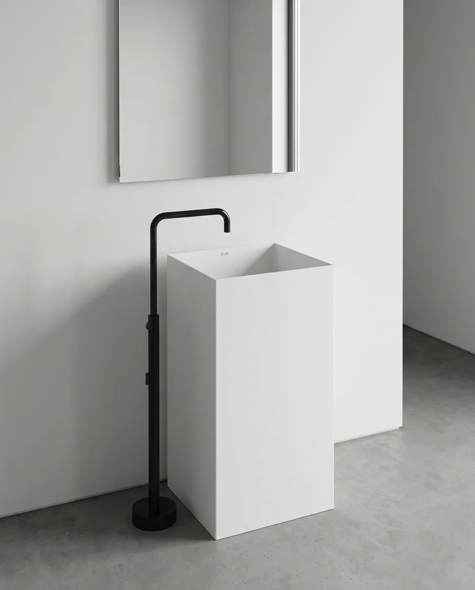 Quadra Beyaz Monoblok Lavabo